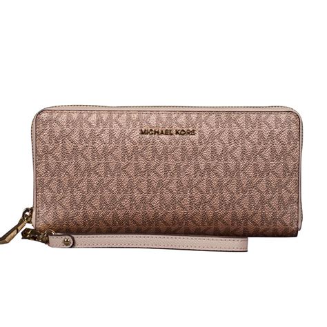 rose michael kors wallet|Michael Kors soft pink wallet.